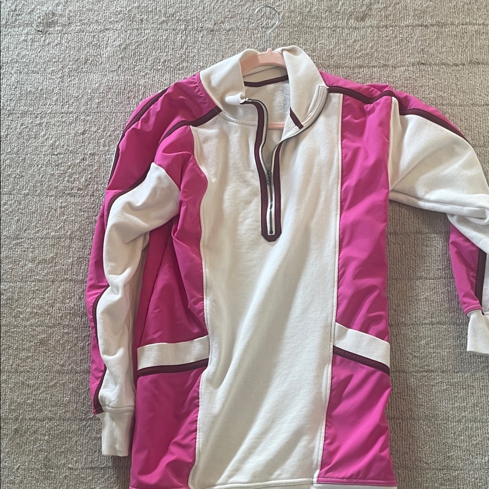 Anthropologie Pink and Cream Dress